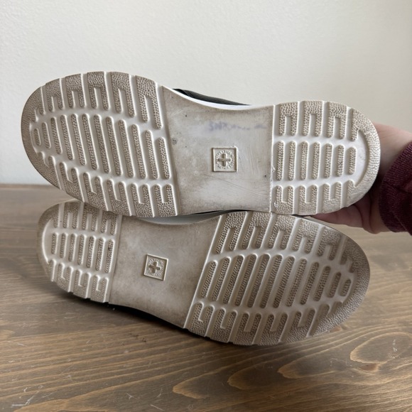 Dr. Martens Womens 7 Black Leather Jemima Kiltie Lace Up Chukka Boots Shoes - Picture 9 of 9